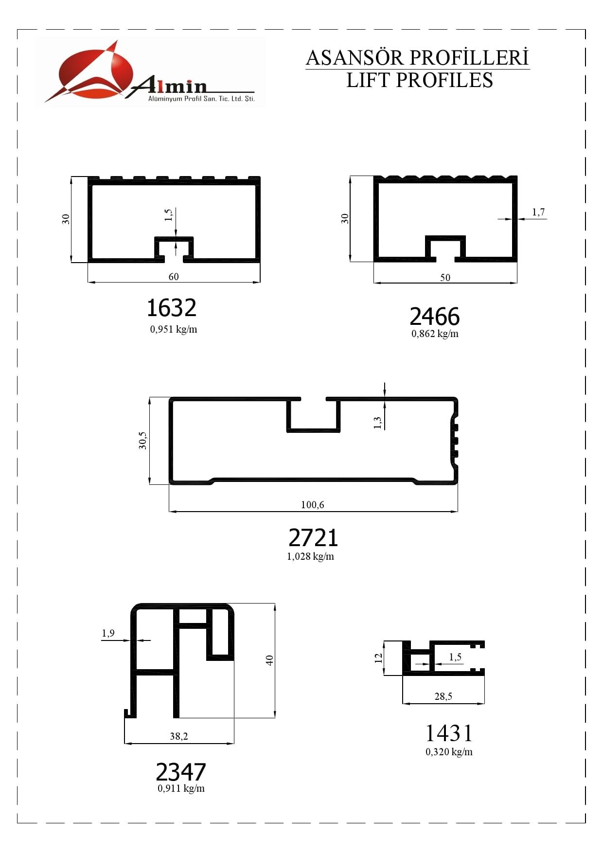 Asansör Profili