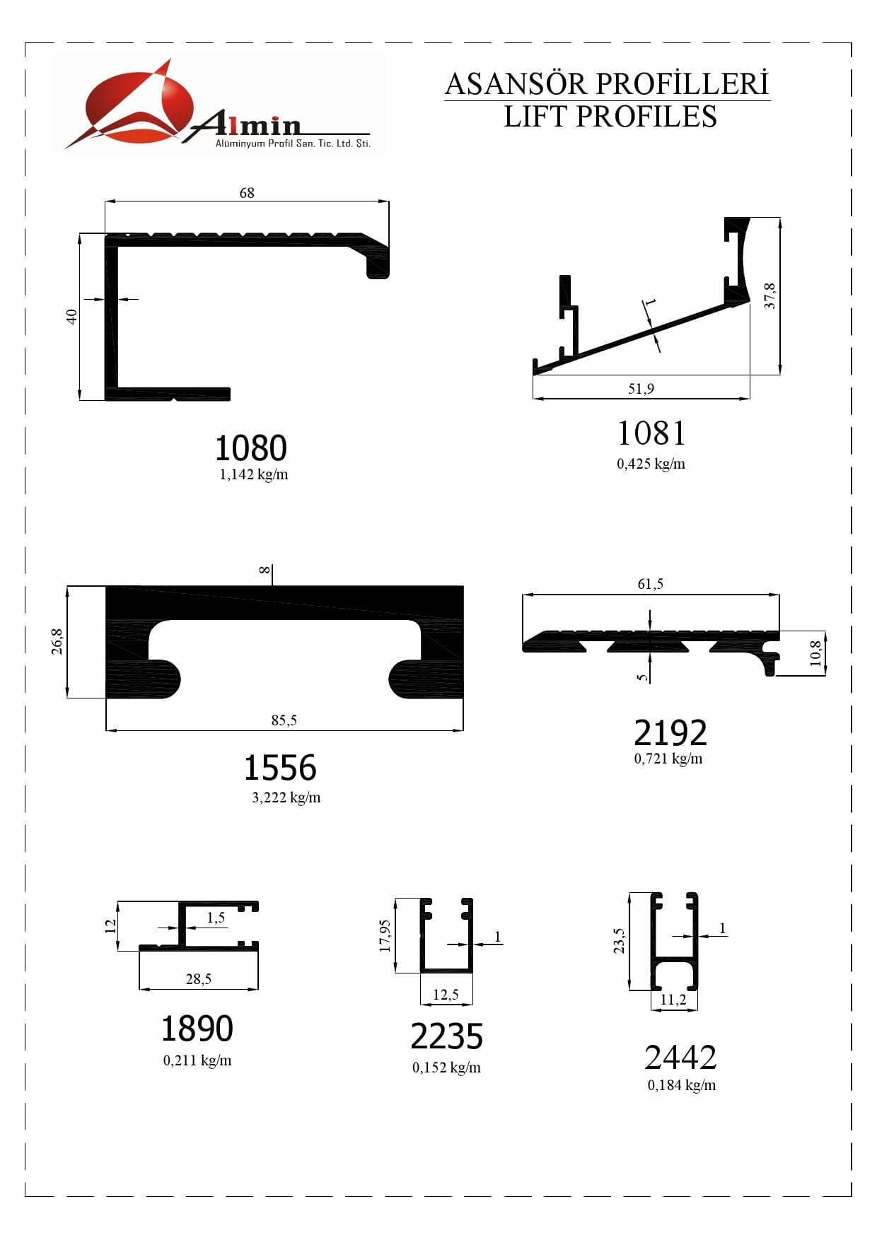 Asansör Profili
