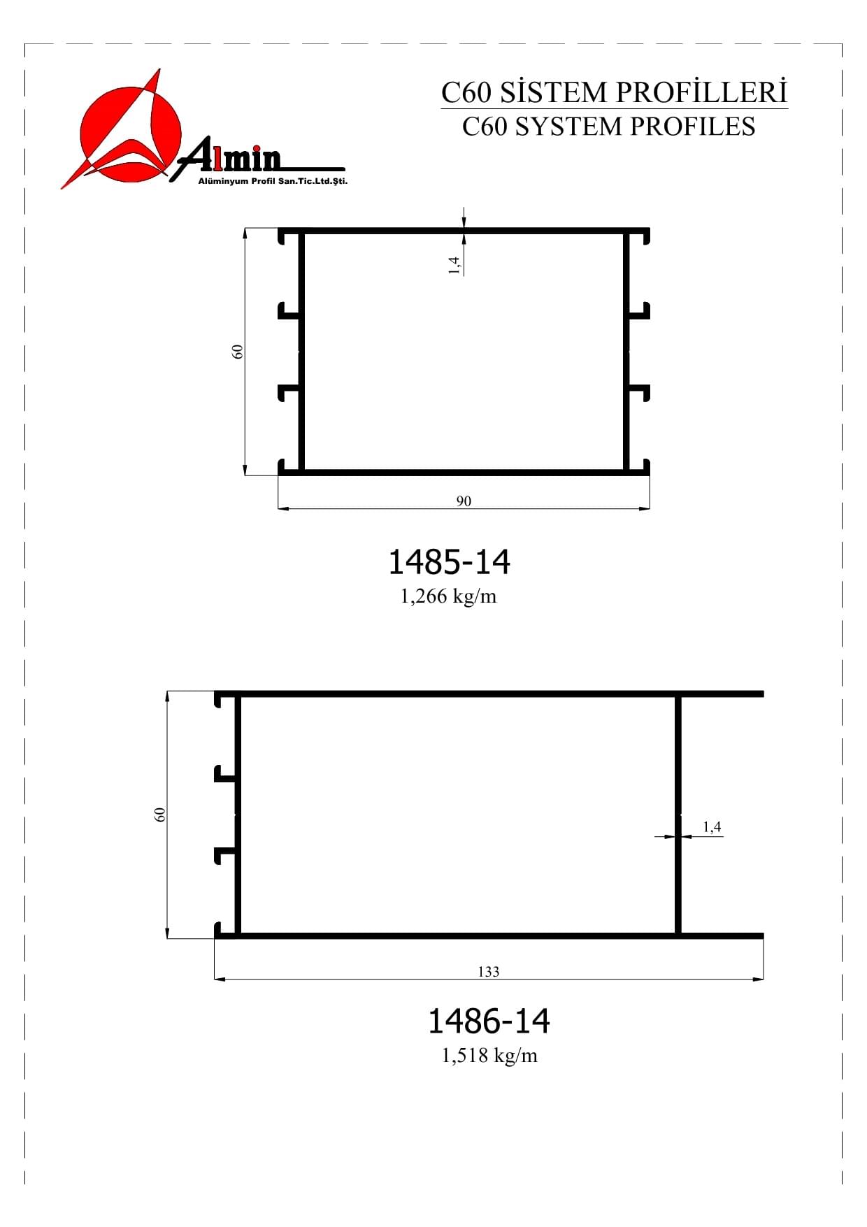 C60 Sistem Profili